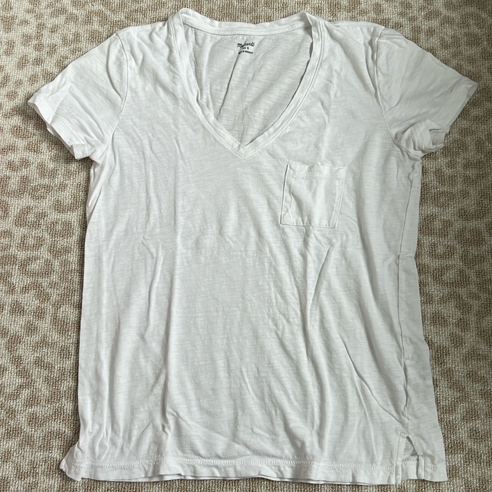 Madewell white whisper tee size small
